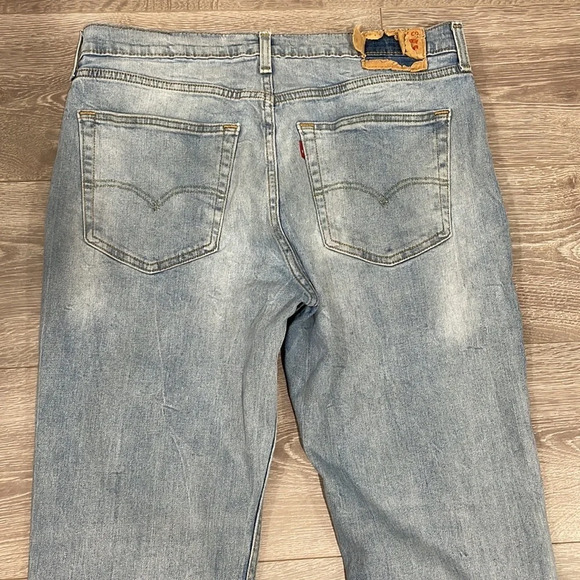 Levi’s 514 Straight Fit Men’s Medium Wash Denim Jeans W36 L30 - Picture 11 of 14